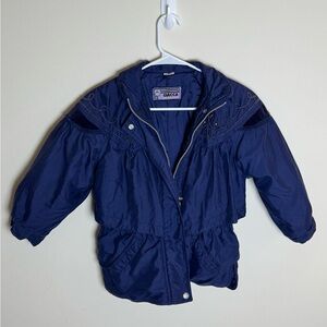 Vintage Giacca Deep Blue‎ Kids Puffer Coat size 6x